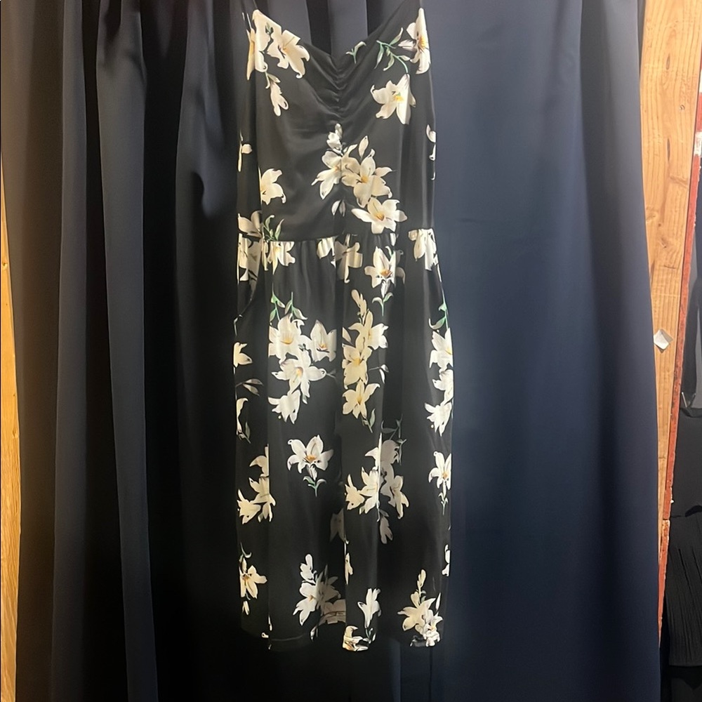 Black Sweetheart Strapless Sundress for Cocktail